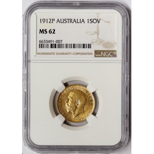 Australia, George V, Sovereign 1912, Perth