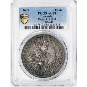 Austria, Leopold V, Taler 1632, Hall