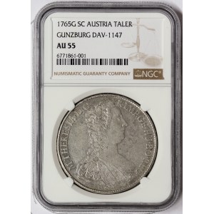 Austria, Maria Theresia, Taler 1765, Günzburg