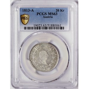 Austria, Francis I, 20 Kreuzer 1813, Vienna
