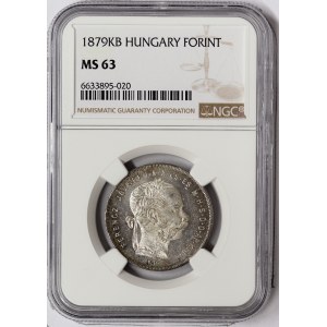 Austria, Franz Joseph I, 1 Forint 1879, Kremnitz