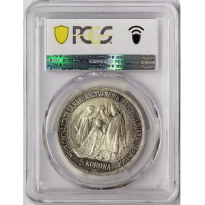 Austria, Franz Joseph I, 5 Korona (Restrike) 1907, Kremnitz