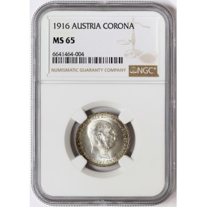 Austria, Franz Joseph I, 1 Corona 1916, Vienna