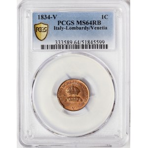 Austria, Lombardy-Venetia, Francis I, 1 Centesimo 1834, Venice