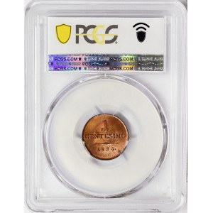 Austria, Lombardy-Venetia, Francis I, 1 Centesimo 1834, Venice