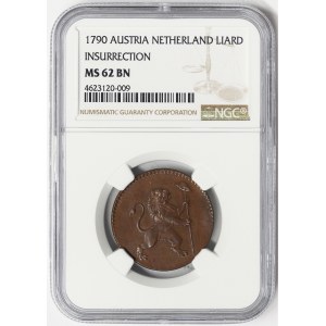 Austria Netherland, 1 Liard Insurrection 1790