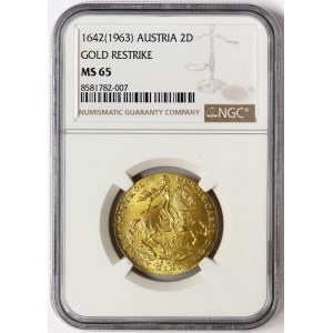 Austria, Second Republic, 2 Ducats (Restrike) 1642 (1963), Vienna