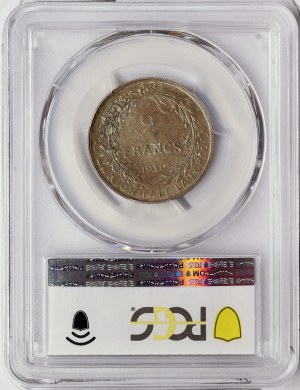 Belgien, Albert I., 2 Francs 1910