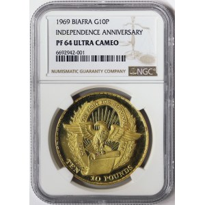 Biafra, 10 Pounds 1969