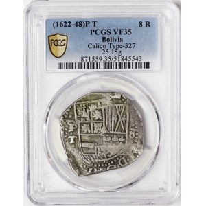 Bolivia, Philip IV, Cob 8 Reales n.d. (1622-48), Potosí