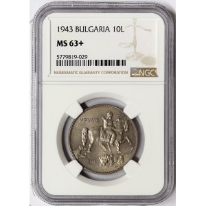 Bulgaria, Boris III, 10 Leva 1943