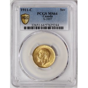 Canada, George V, Sovereign 1911, C