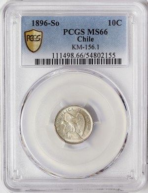 Chile, 10 Centavos 1896