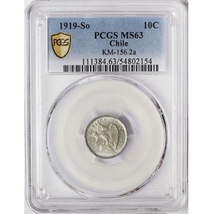 Chile, 10 Centavos 1919