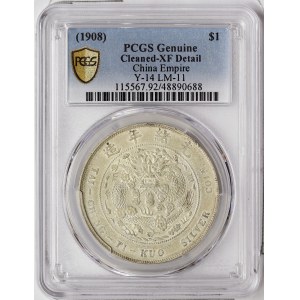 China, Empire, 1 Dollar 1908, Tientsin