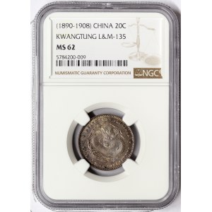 China, Kwangtung, 20 Cents 1890-1908