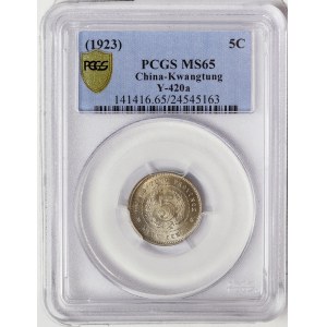 China, Kwangtung, 5 Cents 1923