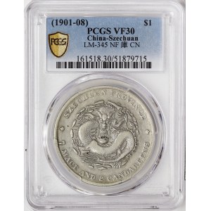 China, Szechuan, 1 Dollar 1901-08