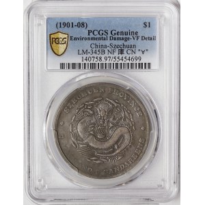 China, Szechuan, 1 Dollar 1901-08