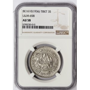 China, Tibet, 3 Srang 1936