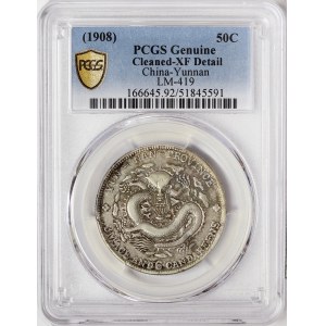 China, Yunnan, 50 Cents 1908