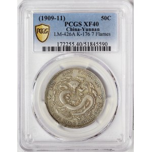 China, Yunnan, 50 Cents 1909-11