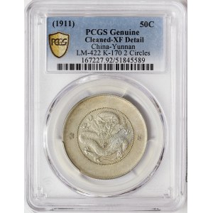 China, Yunnan, 50 Cents 1911