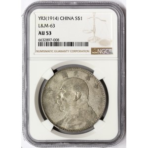 China, 1 Dollar 1914