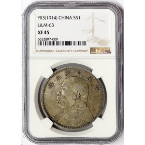 China, 1 Dollar 1914