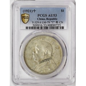 China, 1 Dollar T 1921