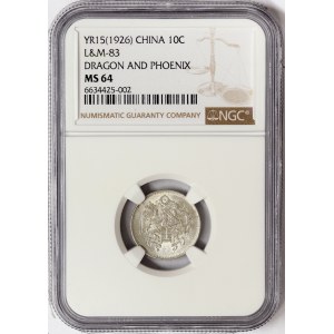 China, 10 Cents 1926