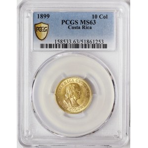 Costa Rica, 10 Colones 1899