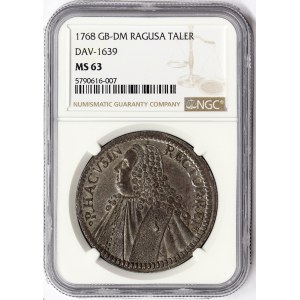 Croatia, Ragusa/Dubrovnik, Republic, Rectoral Taler 1768