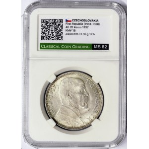 Czechoslovakia, 20 Korun 1937