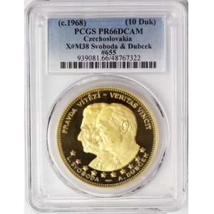 Czechoslovakia, 10 Ducats 1968