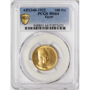 Egypt, Fuad I, 100 Piastres 1922