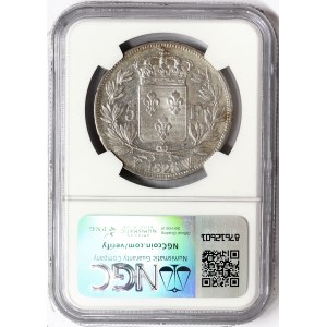France, Charles X, 5 Francs 1828, W Lille