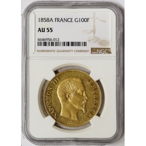 France, Napoleon III, 100 Francs 1858, A Paris