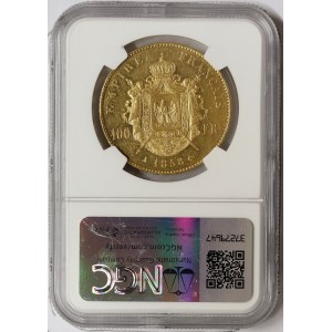 France, Napoleon III, 100 Francs 1858, A Paris