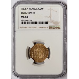 France, 20 Francs 1896, A Paris