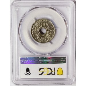 French Indo-China, 5 Cents 1938, Paris