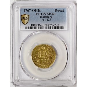 Germany, Hamburg, 1 Ducat 1767, O.H.K.