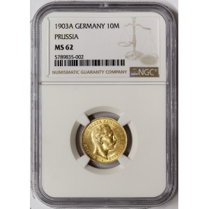 Germany, Prussia, Wilhelm II, 10 Mark 1903, A Berlin