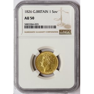 Great Britain, George IV, Sovereign 1826, London