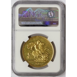 Great Britain, Victoria, 5 Sovereign 1887, London