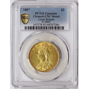 Great Britain, Victoria, 2 Pounds 1887, London