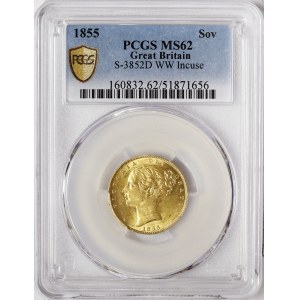 Great Britain, Victoria, Sovereign 1855, London