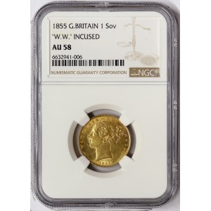 Great Britain, Victoria, Sovereign 1855, London