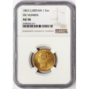 Great Britain, Victoria, Sovereign 1863, London