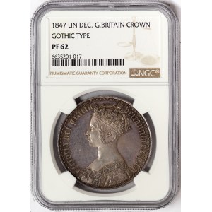 Great Britain, Victoria, Gothic Crown 1847, London